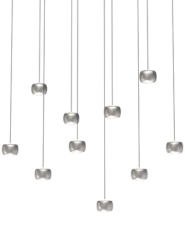 Aviano Lighting lampa wisząca LED Quiberon ściemnialna 56W 5600lm 3000K matowy nikiel 7039-1003