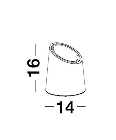 Luces Exclusivas lampa stojąca zewnętrzna Cuernavaca GU10 szara 16cm IP65 LE71587
