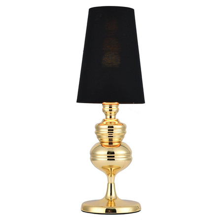 Step Into Design lampka biurkowa Queen E27 czarno/złota MT-8046-18 black gold