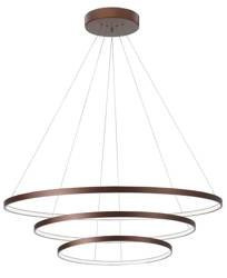 Luces Exclusivas żyrandol  / lampa wisząca LED Banda 111W 5500lm 3000K brązowa LE41589