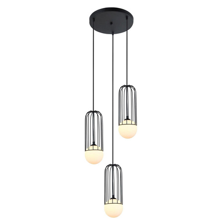 Italux lampa wisząca Simon 3xG9 czarna MDM-3938/3 BK