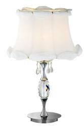 Candellux lampka biurkowa Afona E27 biała/chrom 41-13347