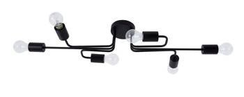 Luces Exclusivas plafon Socopo 6xE27 czarny LE42176