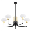 Argon żyrandol / lampa wisząca Ravello 5xE27 czarno/mosiężna 2128