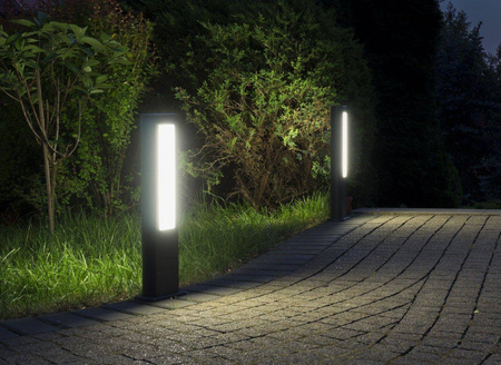 Su-ma lampa stojąca zewnętrzna LED Evo 12W 710lm 4000K popielata 50cm IP54 GL15402