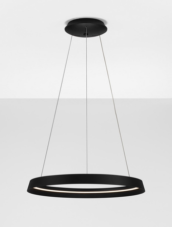 Luces Exclusivas lampa wisząca LED Batallas ściemnialna Ø 60 cm 52W 3717lm 2700-3000K IP20 czarna LE44783