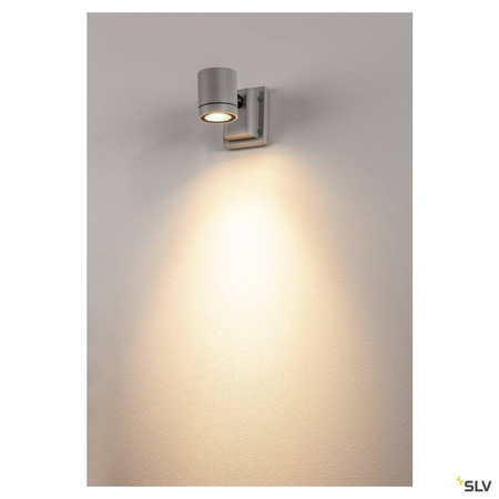 SLV kinkiet (reflektorek) zewnętrzny Myra GU10 szary IP55 233104