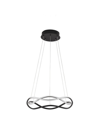 Luces Exclusivas lampa wisząca LED Chapa ściemnialna Ø 45 cm 27W 1894lm 3000K IP20 czarna LE43292