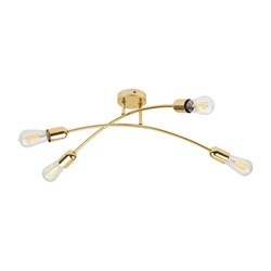 TK Lighting plafon Helix 4xE27 złoty 4688