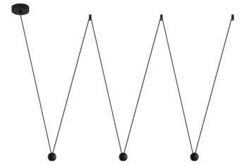 Luces Exclusivas lampa wisząca LED Ecija 3x(4,5W 220lm 3000K) 13,5W 660lm czarna LE41613