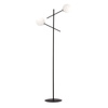 Emibig lampa stojąca Linear LP2 2xE14 czarno/biała 150cm 1169/LP2