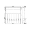 Quintiesse lampa wisząca Ludlow 8xE27 nikiel QN-LUDLOW8-PN