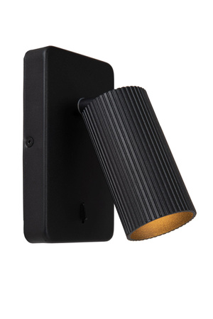 Lucide kinkiet Clubs 1xGU10 czarny 09239/11/30