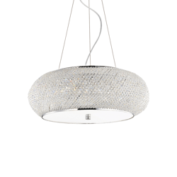 Ideal Lux lampa wisząca Pasha 10xE14 chrom 082196