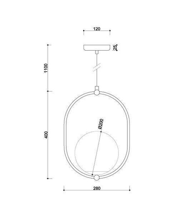 Ummo lampa wisząca Koban B 2xG9 czarna KOB122P0