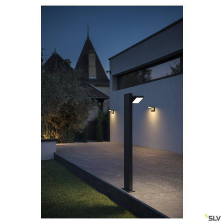 SLV lampa stojąca zewnętrzna LED Flat 14W 750lm 3000/4000K antracytowa 100cm IP55 1002992