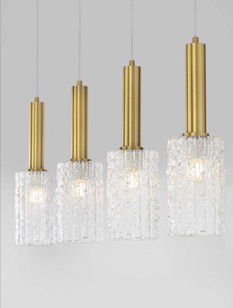 Luces Exclusivas lampa wisząca LED Oroya E27 4x12W IP20 złota LE44338