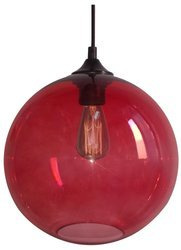 Candellux lampa wisząca Edison E27 czerwona 31-21410