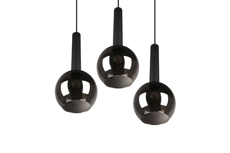 Trio lampa wisząca Clayton 3xE27 czarna 310390332