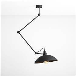 Aldex plafon Melos E27 czarny 808PL_G1