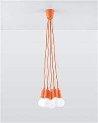 Sollux lampa wisząca Diego 5 5xE27 pomarańczowa SL.0586