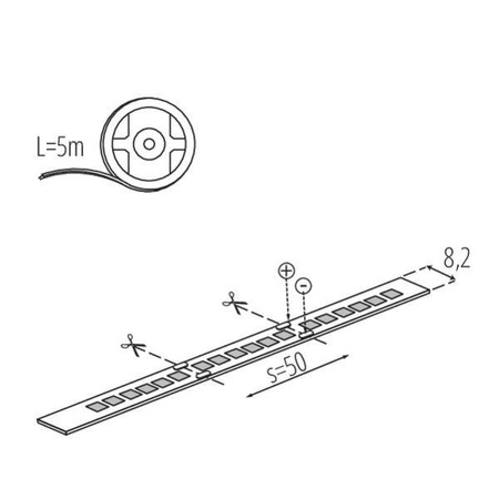 Kanlux taśma LED Strip L120 80W 8000lm 3000K biała IP65 33314