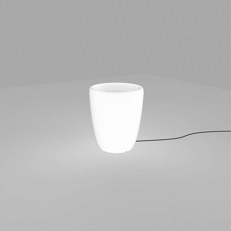 Nowodvorski lampa stojąca zewnętrzna (świecąca donica) Flowerpot S E27 biała 41cm IP44 9711