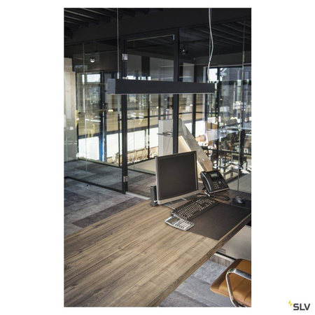 SLV lampa wisząca LED Glenos 43W 3300lm 4000K czarna 1001403