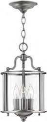 Elstead żyrandol / lampa wisząca Gentry 3xE14 aluminiowa HK-GENTRY-P-S-PW