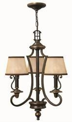 Elstead żyrandol / lampa wisząca Plymouth 3xE14 brązowa HK-PLYMOUTH3