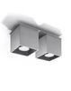 Sollux plafon Quad 2 2xGU10 szary SL.0064