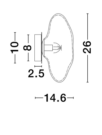 Luces Exclusivas kinkiet LED Nayarit Ø 26 cm G9 1x5W IP20 złoty LE44933