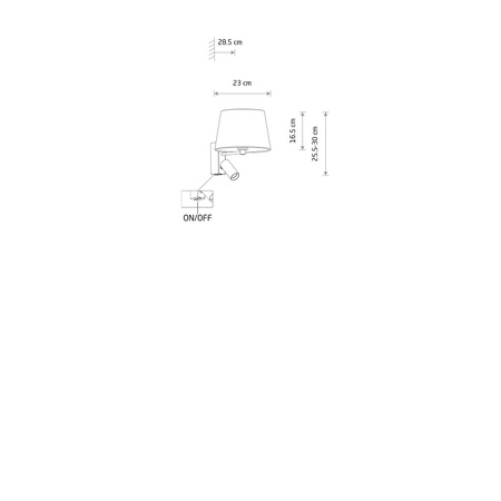Nowodvorski kinkiet Tutoia E27 1x10W + GU10 R35 1x10W beżowy 11684