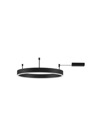 Luces Exclusivas lampa sufitowa LED Jaca ściemnialna Ø 60 cm 46W 3700lm 3000K IP20 czarna LE43271