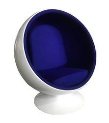 King Home fotel Ball biało-niebieski włókno szklane wełna JH-066.BLUE