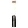 Quintiesse lampa wisząca Linara E27 czarno/mosiężna QN-LINARA-P-BK