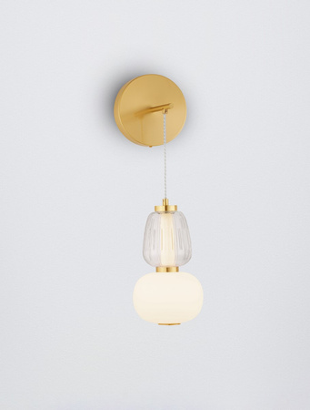 Luces Exclusivas kinkiet LED Arroyos ściemnialny Ø 22 cm 18W 2335lm 3000K IP20 złota LE44493