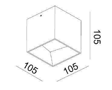 Mistic Lighting plafon zewnętrzny LED Bandy 10W 700lm 4000K biały IP44 MSTC-05410951