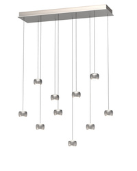 Aviano Lighting lampa wisząca LED Quiberon ściemnialna 56W 5600lm 3000K matowy nikiel 7039-1003