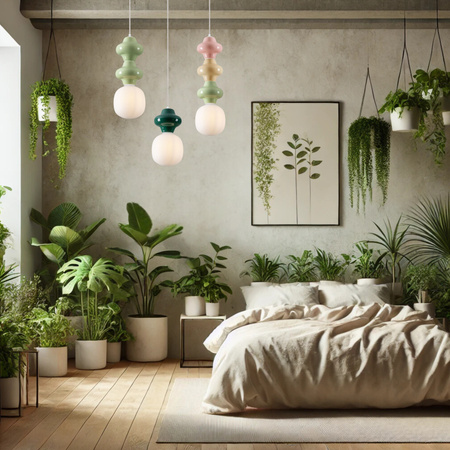 Luces Exclusivas lampa wisząca LED Vilrosa Ø 18 cm E14 1x5W IP20 wielokolorowa LE44566