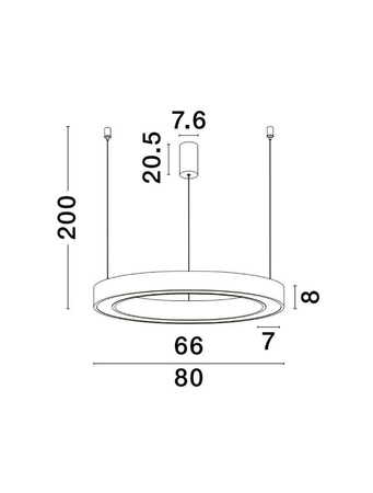 Luces Exclusivas lampa wisząca LED Sonora 60W 3116lm 2700/4000K złota LE42812