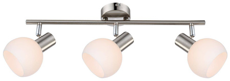 Candellux plafon (reflektorki) Mauro 3xE14 (złączono żarówkę RGB) biały/chrom 93-61607