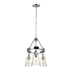 Quintiesse lampa wisząca Loras 3xE27 chrom QN-LORAS3