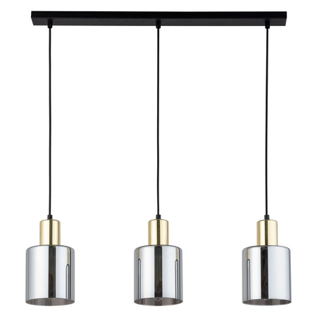 TK Lighting lampa wisząca Sierra 3xE27 czarno/złota 6662