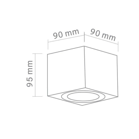 Orlicki Design plafon techniczny Lago Nero GU10 czarny IP44 OR82173