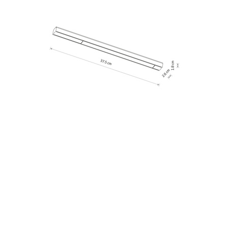 Nowodvorski lampa szynowa UT-LVM Line 12W 1000lm 3000K czarna 11307