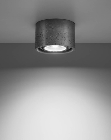 Sollux plafon techniczny Basic 1 GU10/ES111 betonowy SL.0881