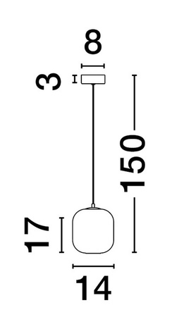 Luces Exclusivas lampa wisząca LED Anuco Ø 14 cm 3W 478lm 3000K IP20 czarna LE44610