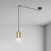 Emibig lampa wisząca Traker 1 GU10 czarno/złota 526/1