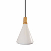 Step Into Design lampa wisząca Nordic Woody E27 biała/drewno ST-5097C